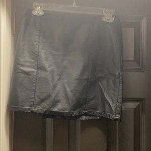 Leather skirt